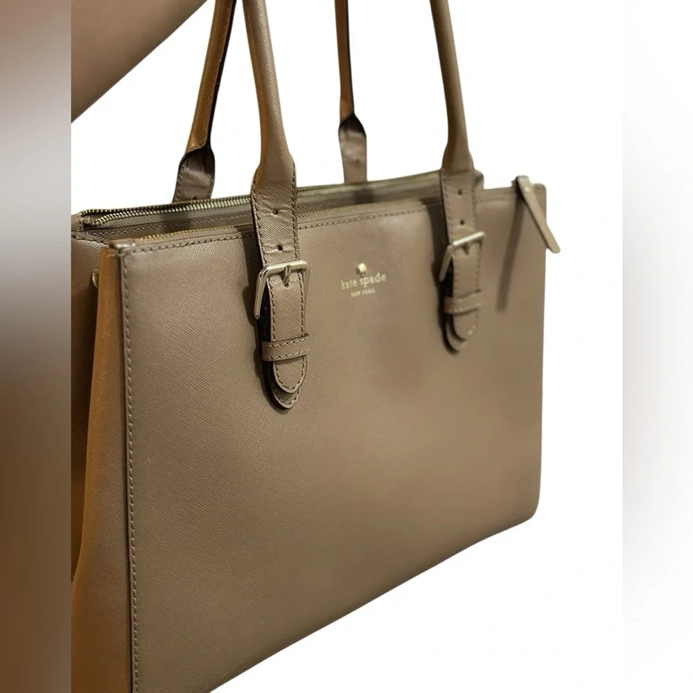kate spade Tan large Satchel With Top Handle